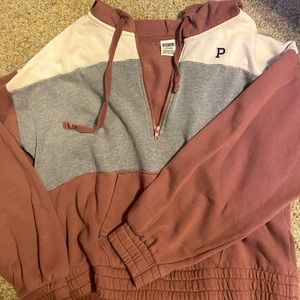 VS PINK half-zip hoodie